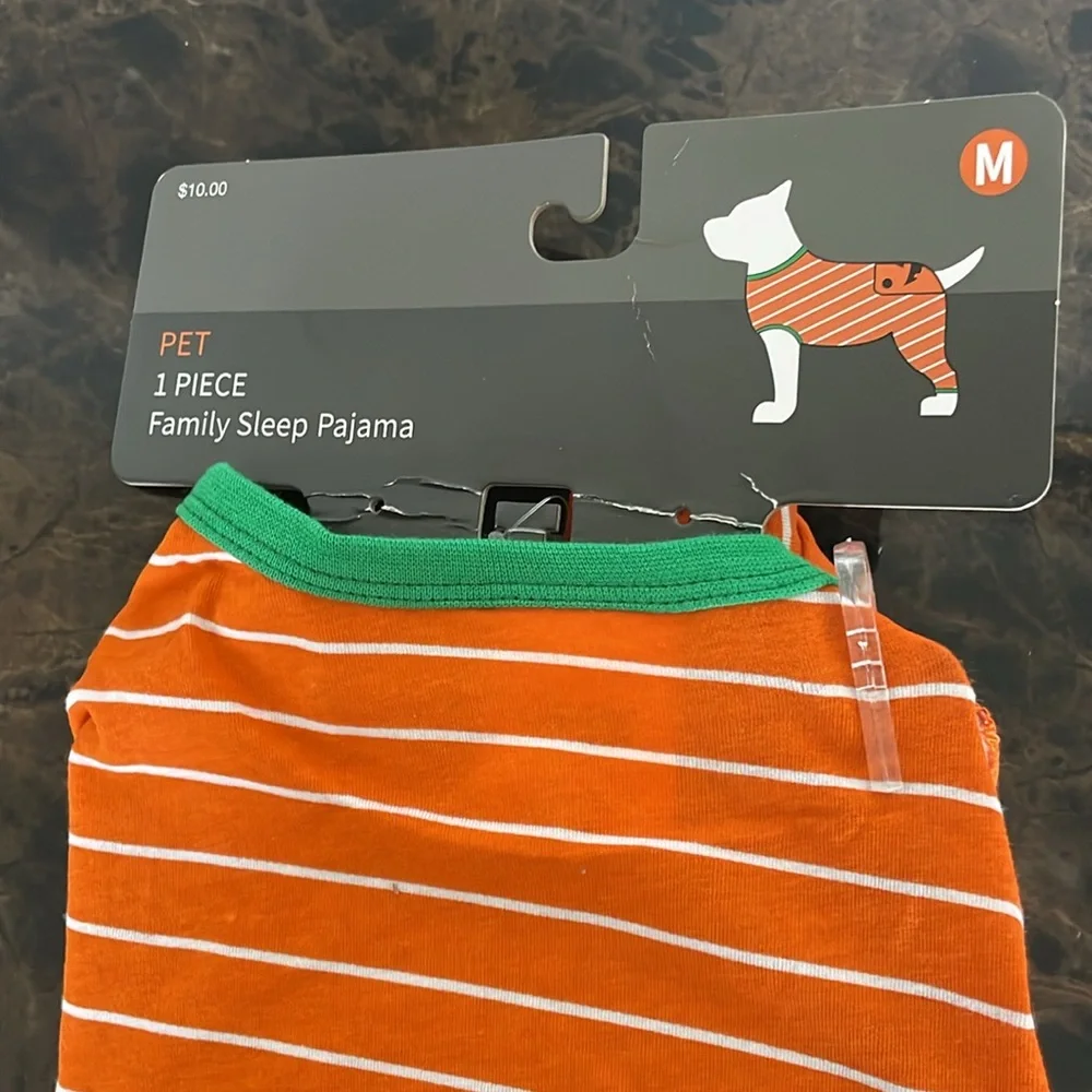 Pumpkin 🎃 Dog Orange Halloween Pajamas, Size Medium and XXL